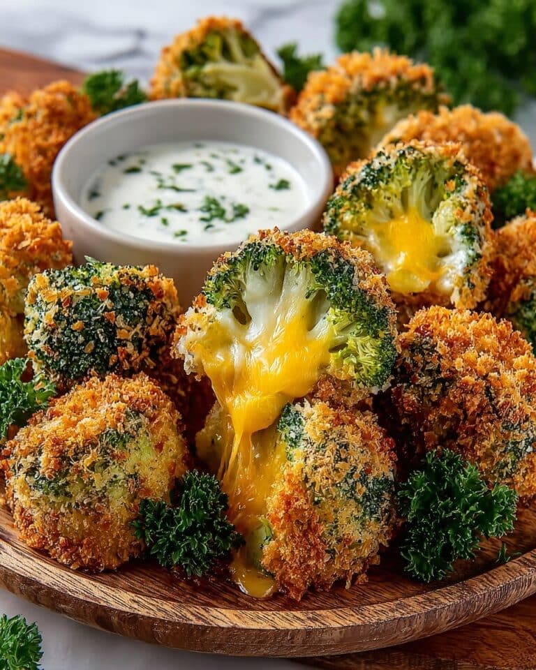 Air Fryer Broccoli Cheddar Poppers Recipe