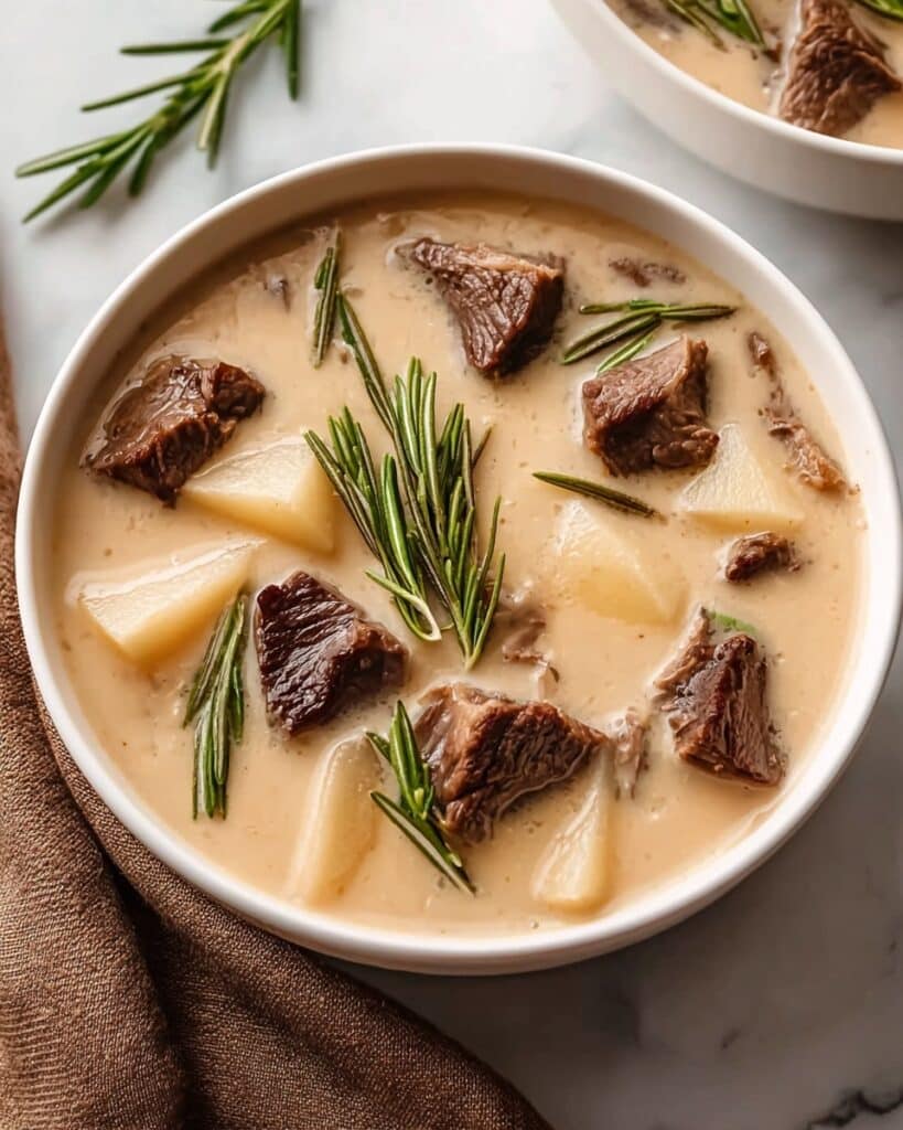 Creamy Steak & Potato Soup Recipe