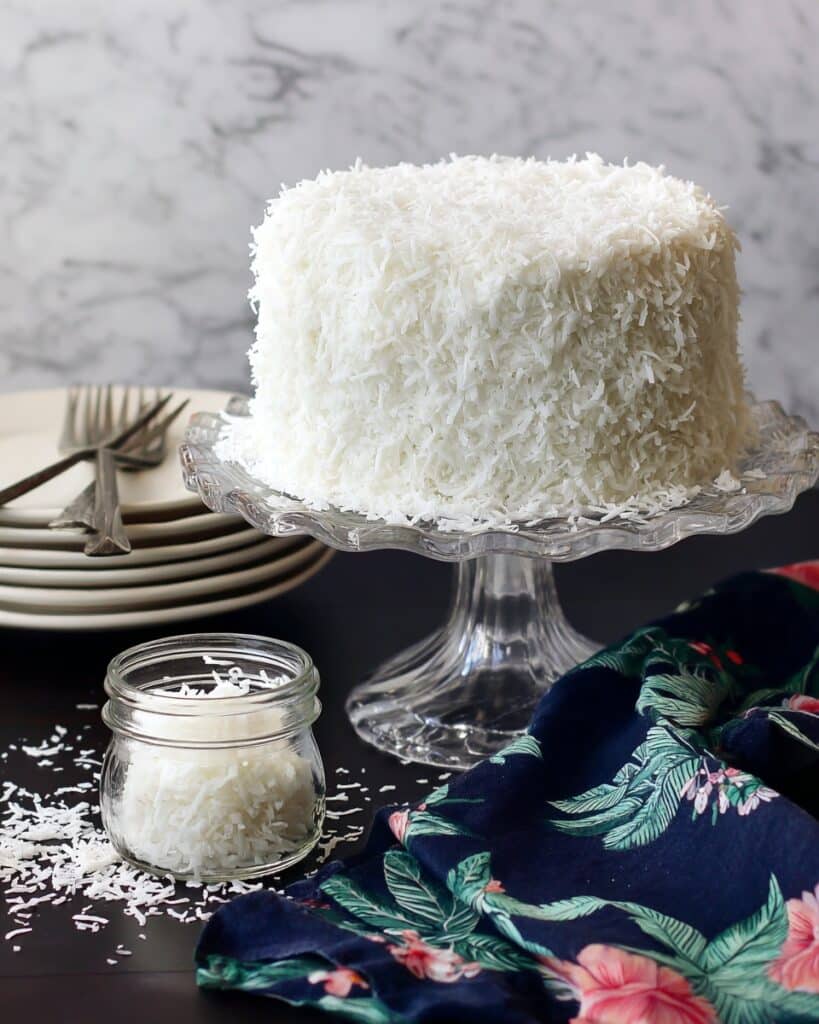 Coconut Cake with Raspberry Filling Recipe