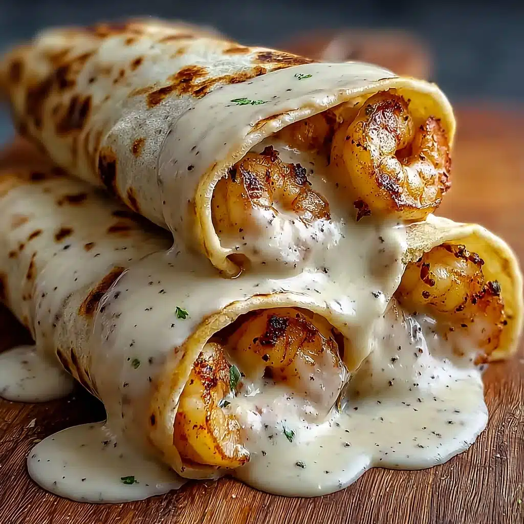 Cheesy Garlic Chicken Wraps Recipe - Recipe Image