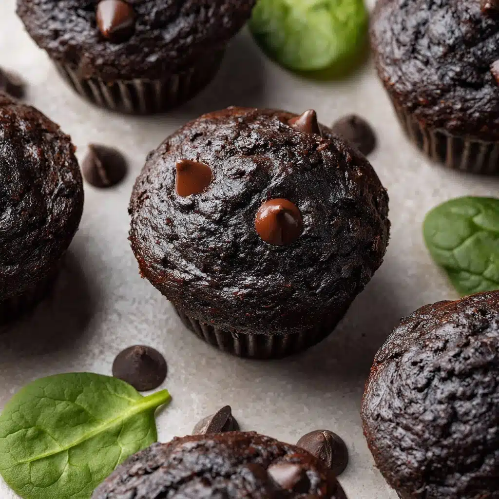 Chocolate Spinach Muffins Recipe - Recipe Image