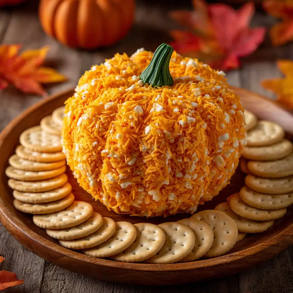Pumpkin-Shaped Cheeseball Recipe - Recipe Image