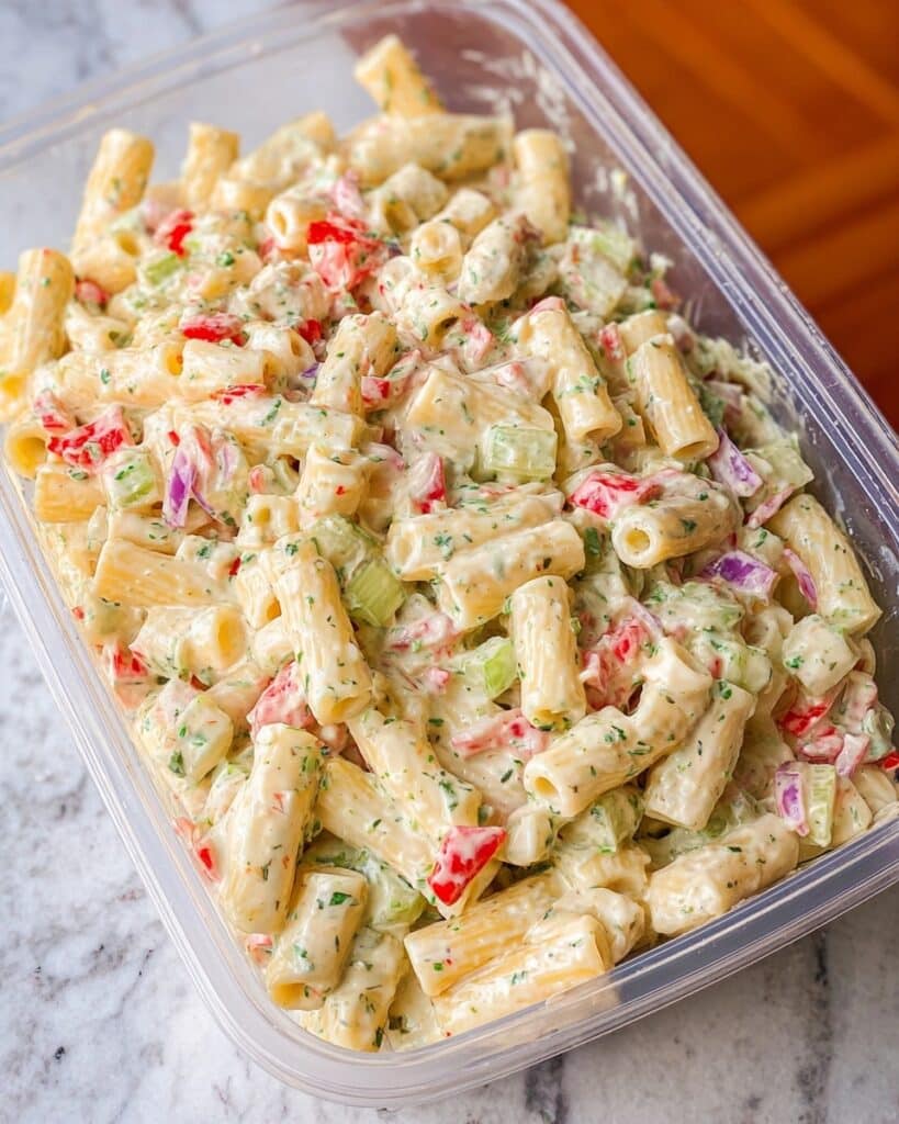 Cheddar Sour Cream Macaroni Salad Recipe