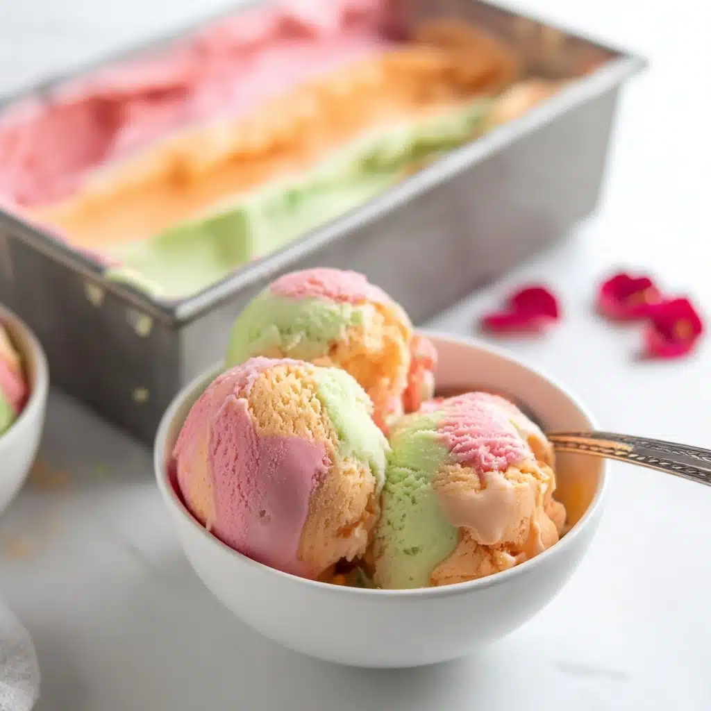 Homemade Rainbow Sherbet Recipe - Recipe Image