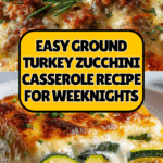 Ground Turkey Zucchini Casserole Recipe