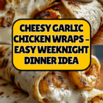 Cheesy Garlic Chicken Wraps Recipe