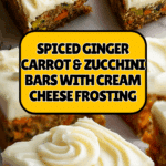 Spiced Ginger Carrot and Zucchini Bars Recipe