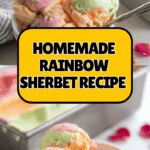 Homemade Rainbow Sherbet Recipe
