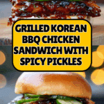 Grilled Korean BBQ Chicken Sandwich Recipe