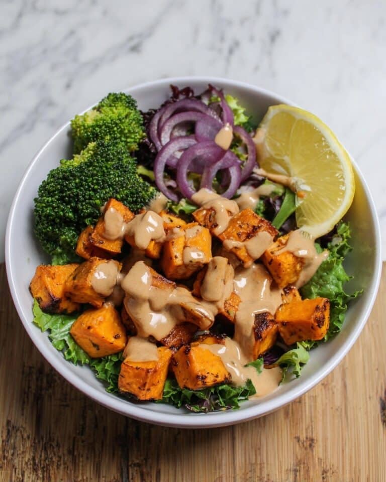 Thai Peanut Sweet Potato Buddha Bowl Recipe