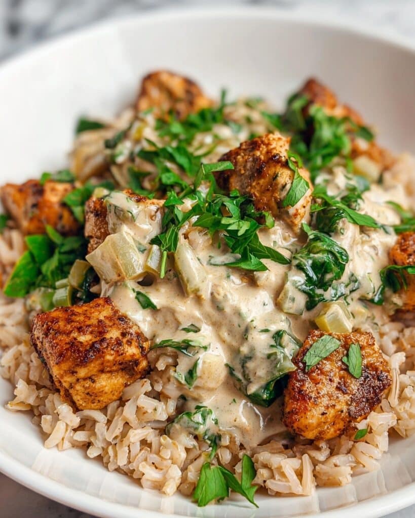 Basil Chicken in Coconut Curry Sauce Recipe