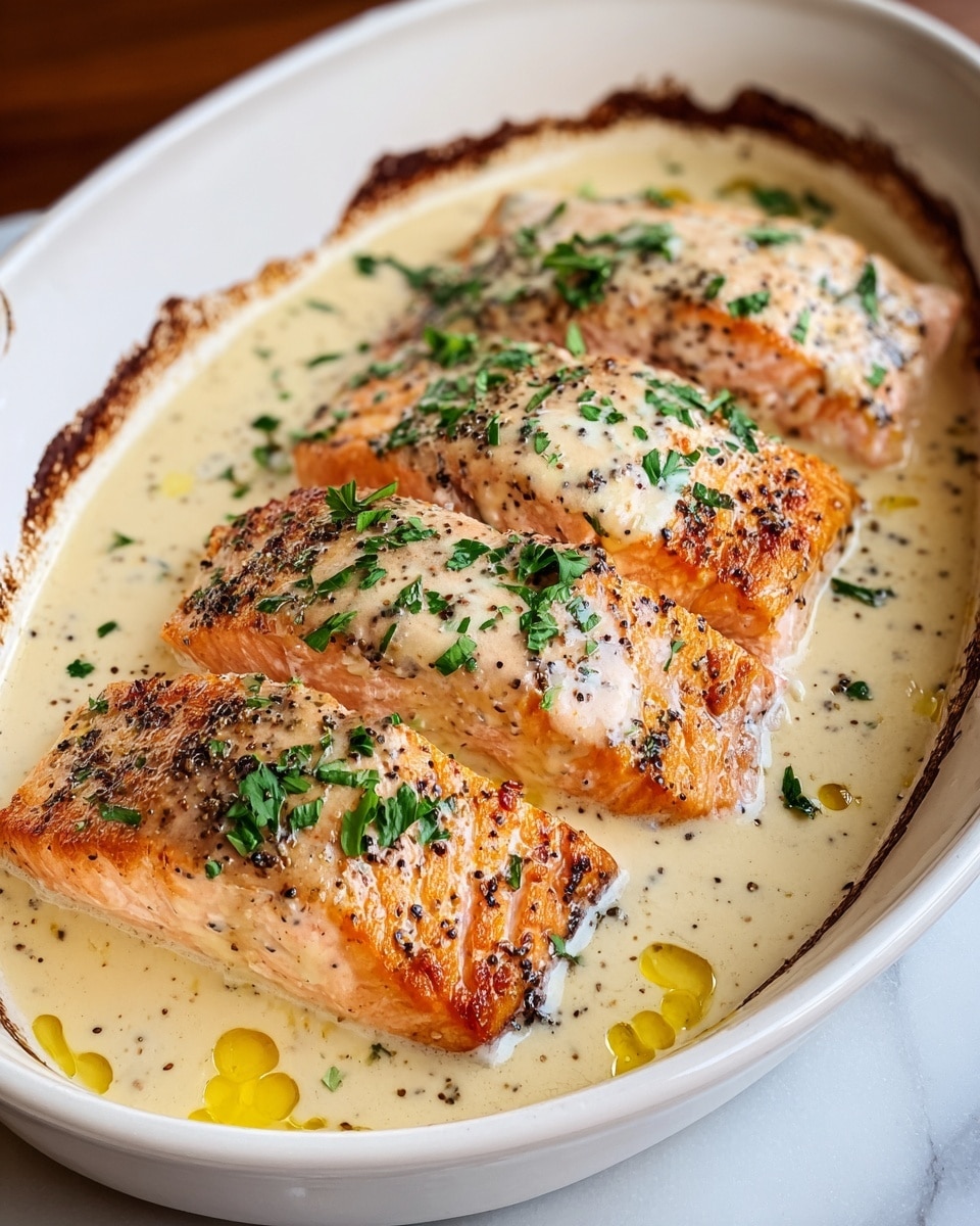Baked Boursin Salmon Recipe