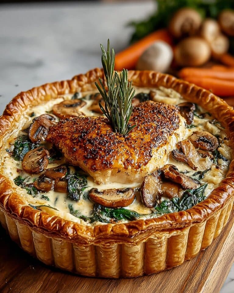 Cozy Chicken and Mushroom Pot Pie Recipe
