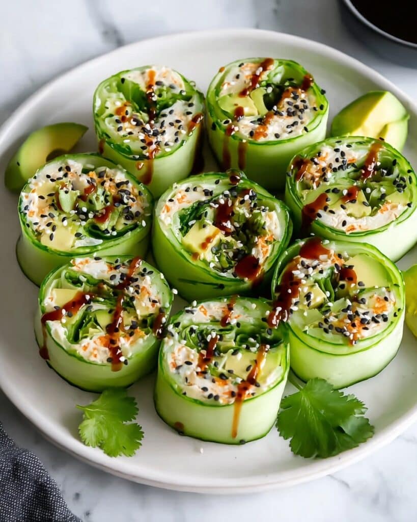 Best Chicken Salad Cucumber Roll-Ups Recipe