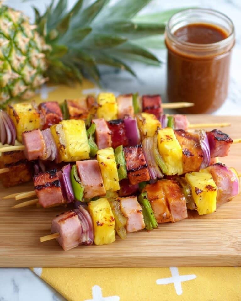 Hawaiian Ham and Pineapple Skewers Recipe