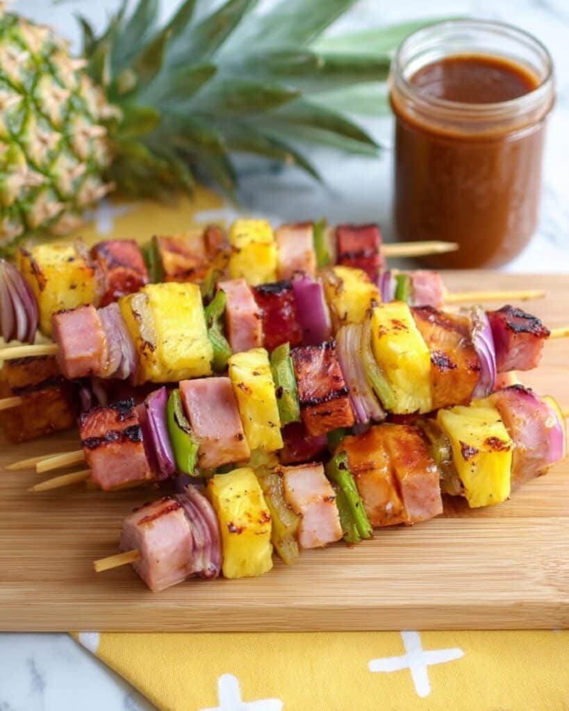 Hawaiian Ham and Pineapple Skewers Recipe