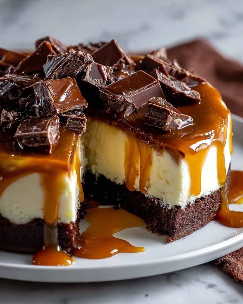 Caramel Brownie Cheesecake Recipe