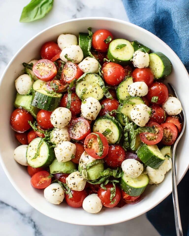 Cucumber Mozzarella Salad Recipe