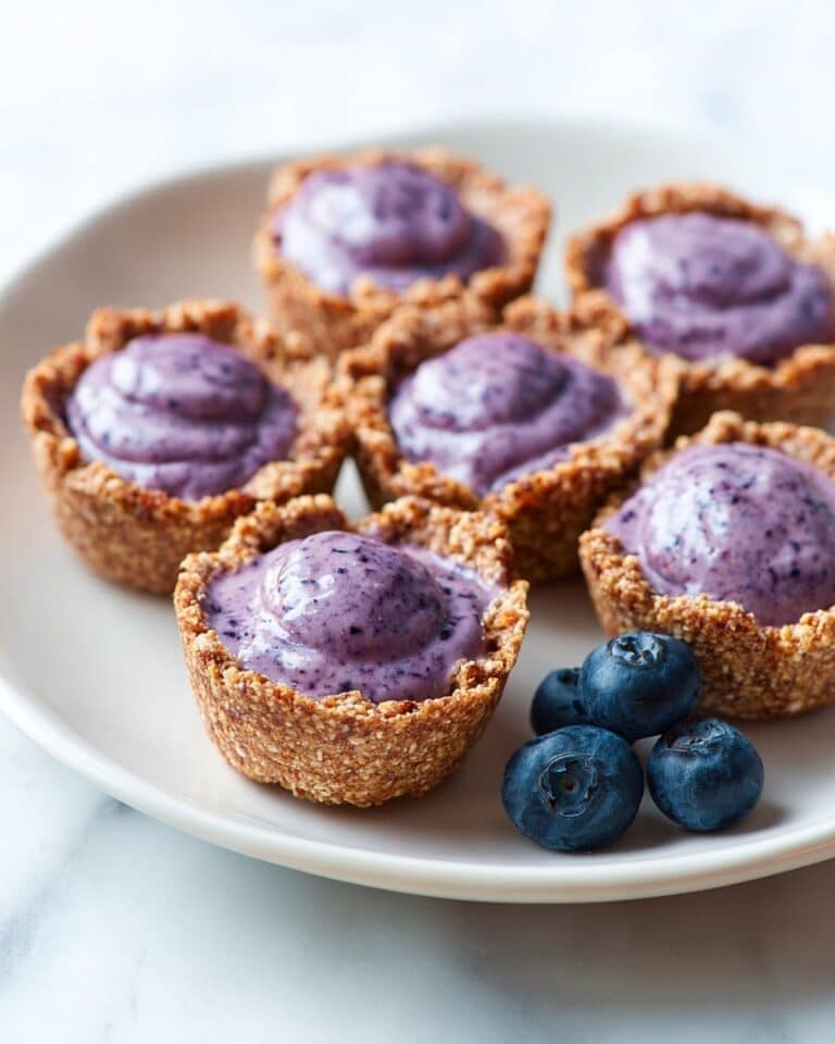 No-Bake Healthy Blueberry Tarts Recipe