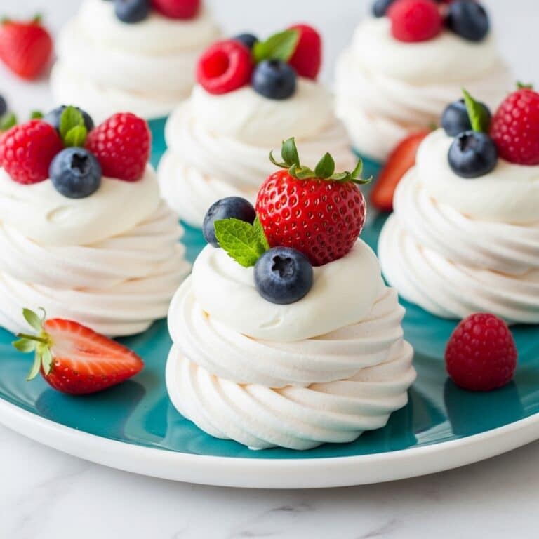 Delightful Pavlova with Fresh Fruit and Whipped Cream Recipe