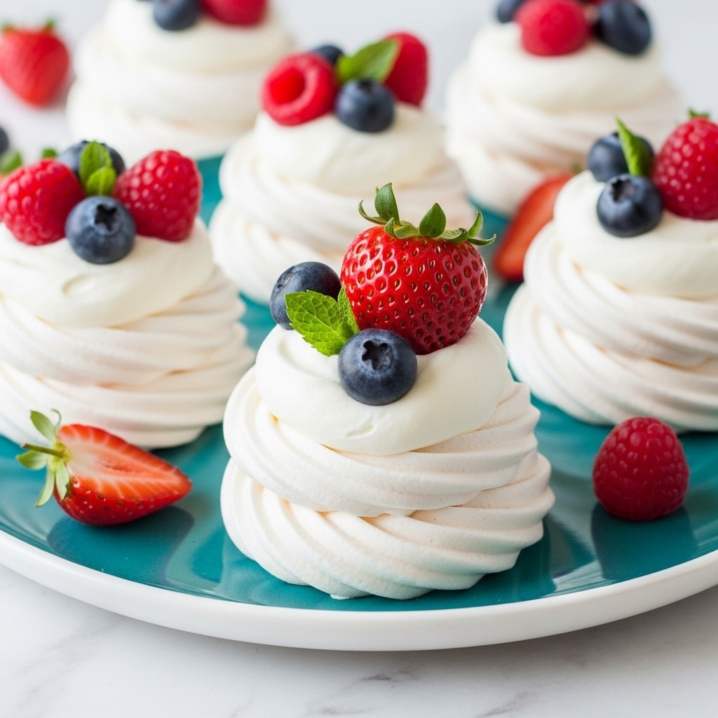 Delightful Pavlova with Fresh Fruit and Whipped Cream Recipe