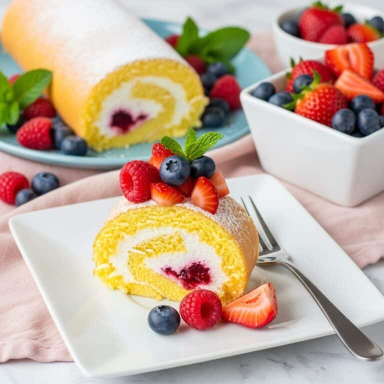 Raspberry Cream Roll Recipe