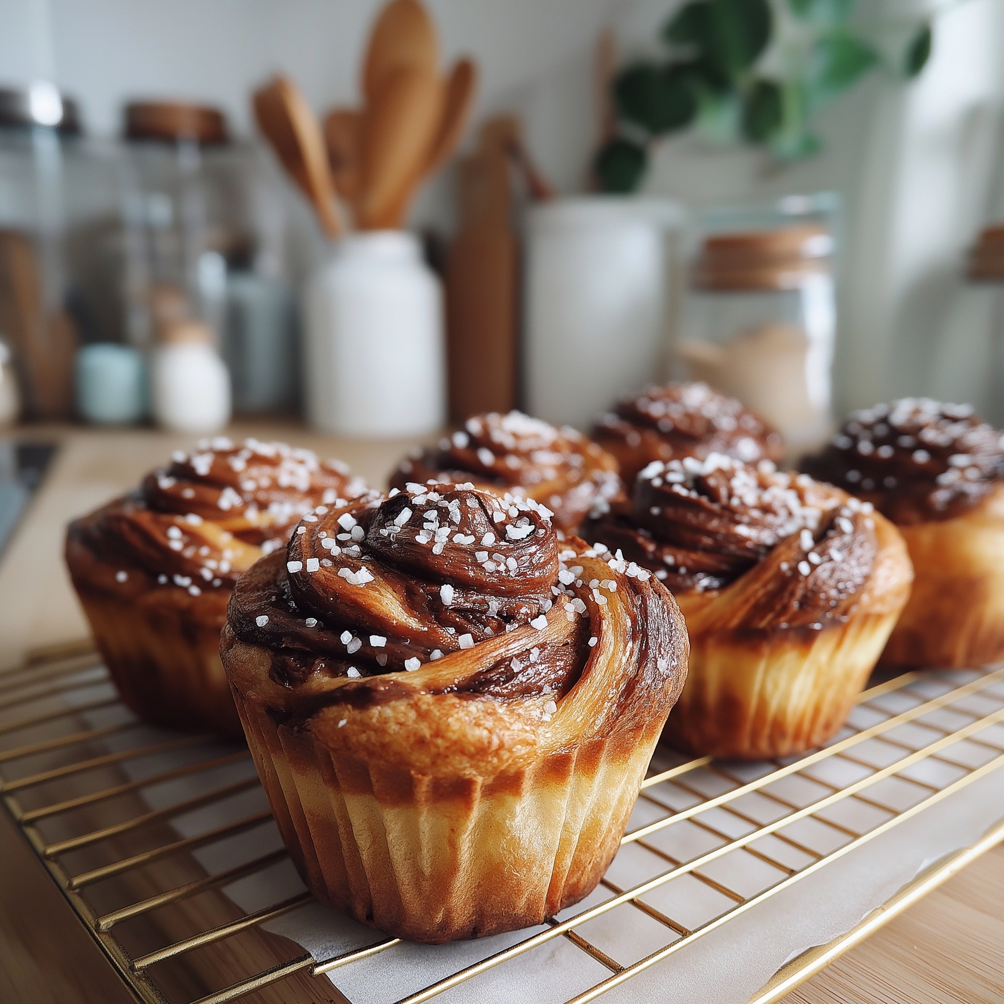 Swirl Muffins with Nutella or Marmalade Filling Recipe - Recipe Image