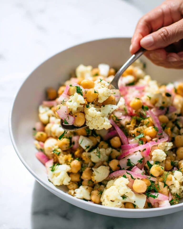 Easy Cauliflower Chickpea Salad Recipe