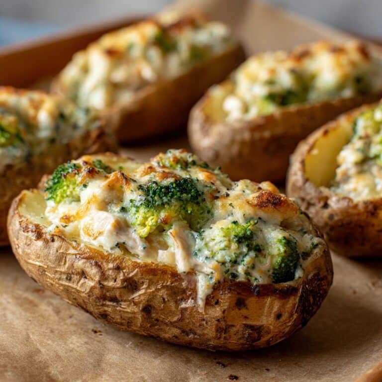 Cheesy Air Fryer Twice-Baked Potatoes Recipe