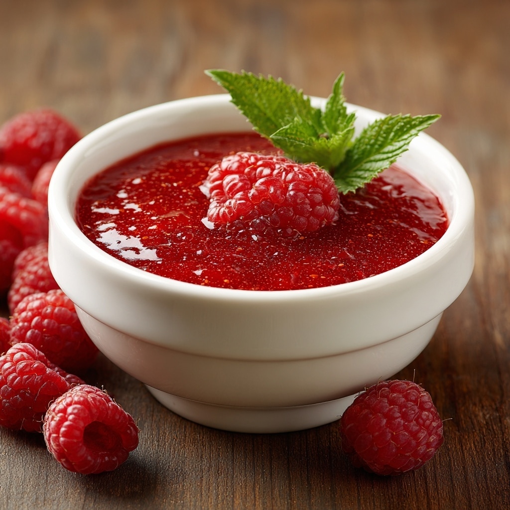 Fresh Raspberry Coulis Recipe - Recipe Image