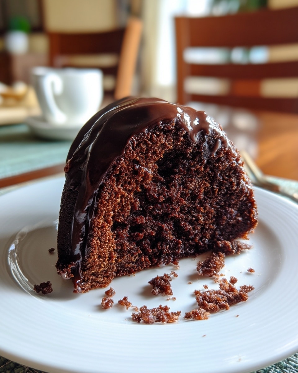 Double Chocolate Bundt Cake with Rich Espresso Ganache Recipe