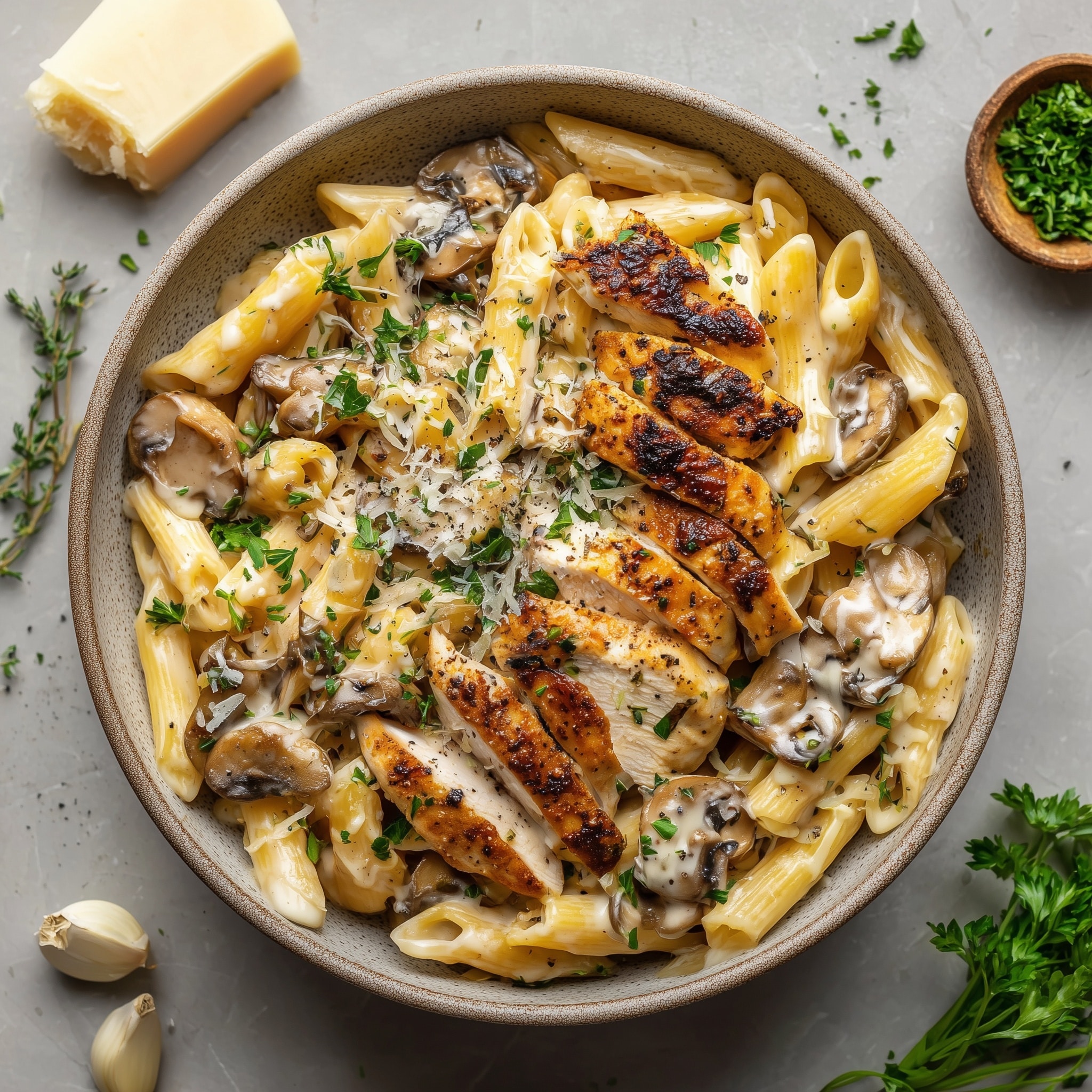 Creamy Crack Chicken Penne Recipe - Recipe Image