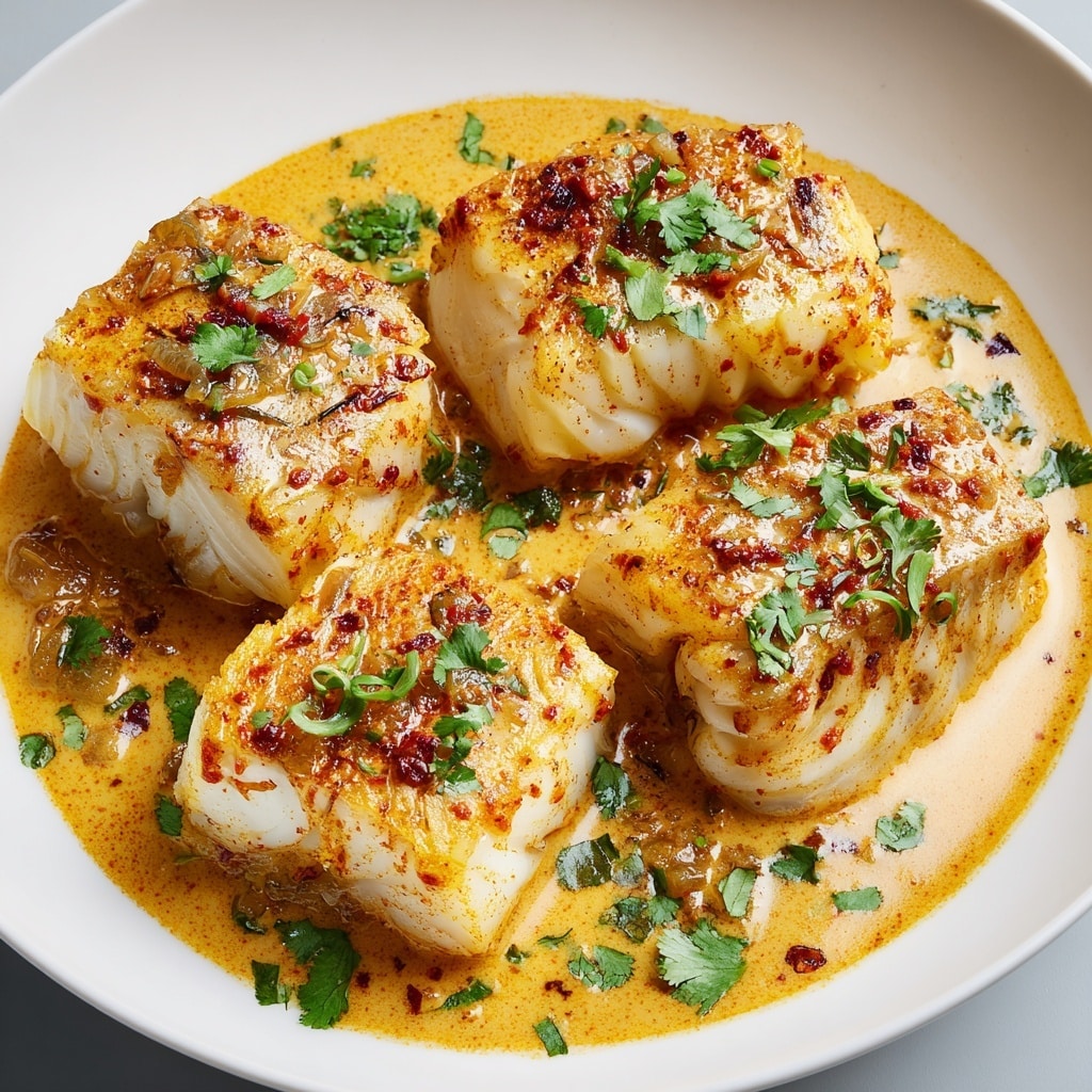 Coconut Milk Poached Fish Recipe - Recipe Image