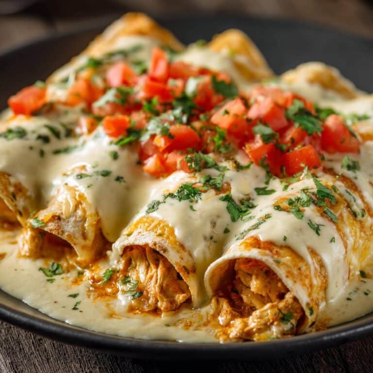 Creamy Queso Chicken Enchiladas for Effortless Family Dinners Recipe