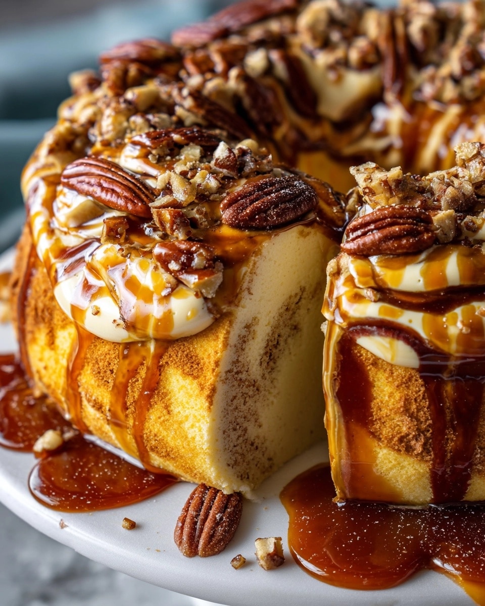 Pumpkin Caramel Monkey Bread with White Chocolate Drizzle Recipe