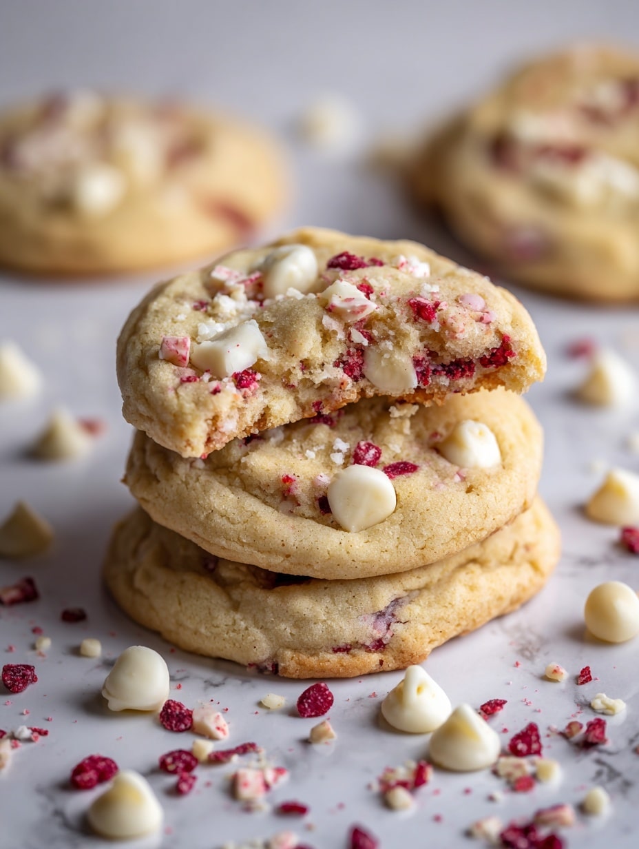 Irresistible Valentine’s Strawberry White Chocolate Cookies Recipe - Recipe Image