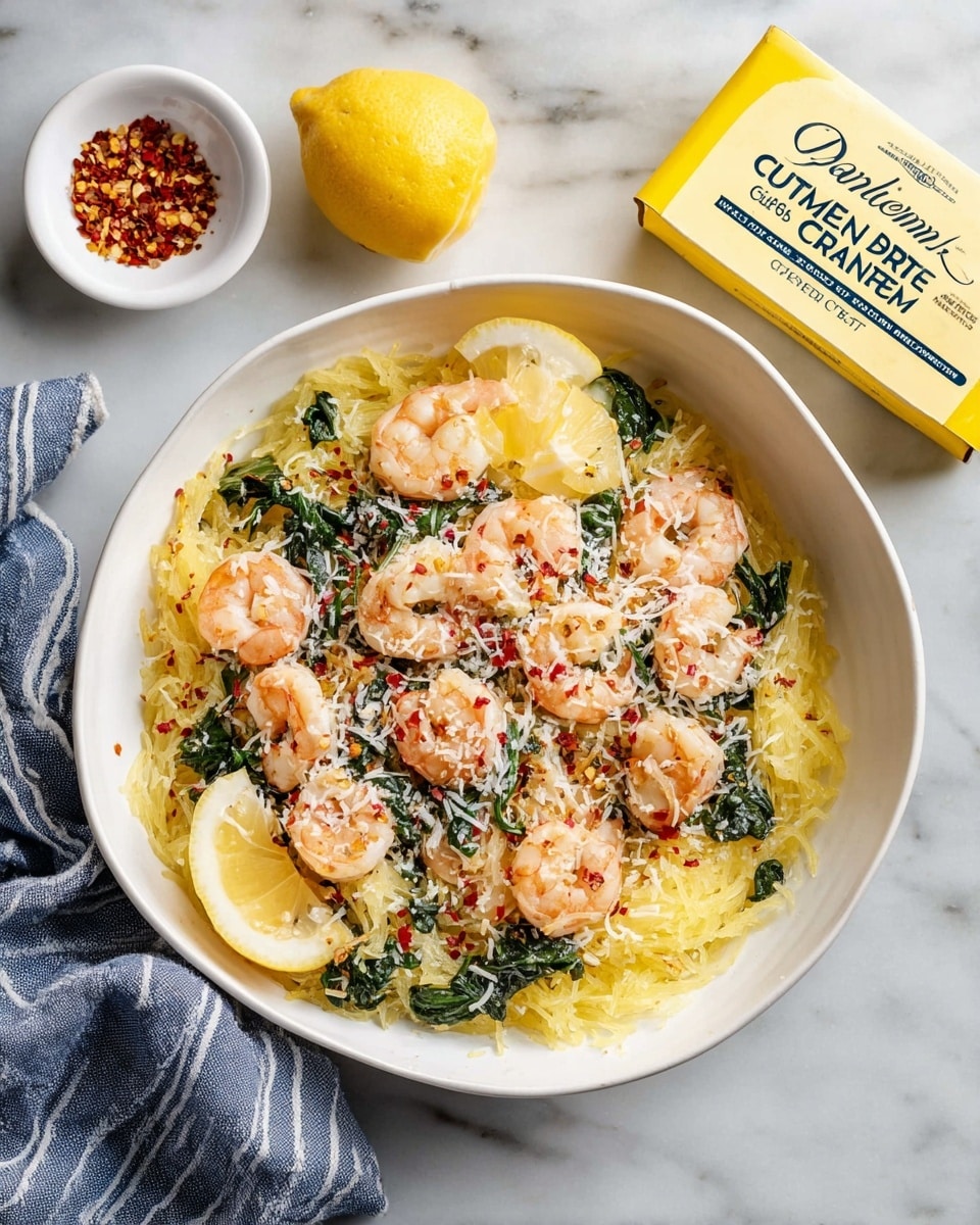 Spaghetti Squash Shrimp Scampi Recipe