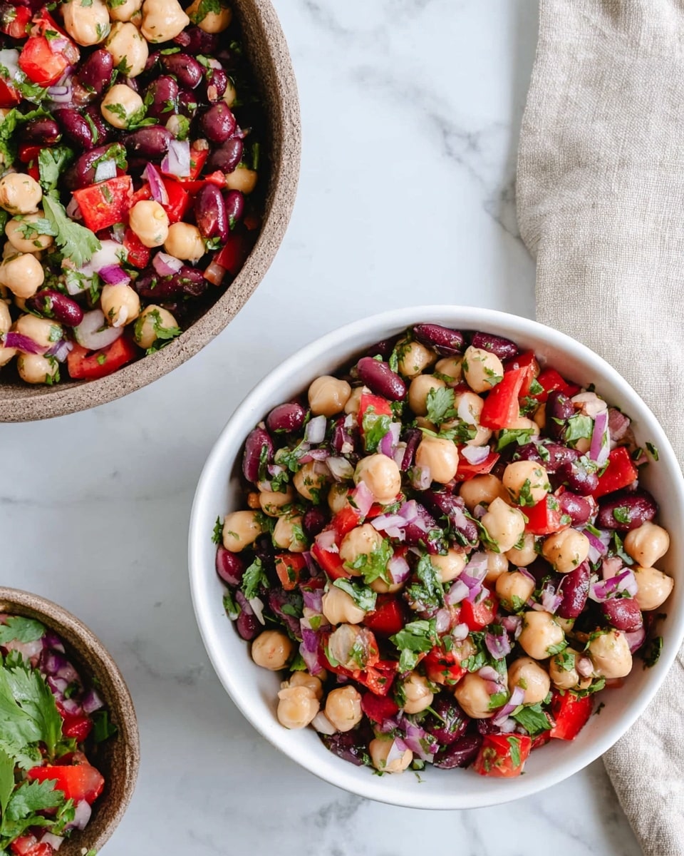 Fresh and Tangy Mixed Bean Salad Recipe - Recipe Image