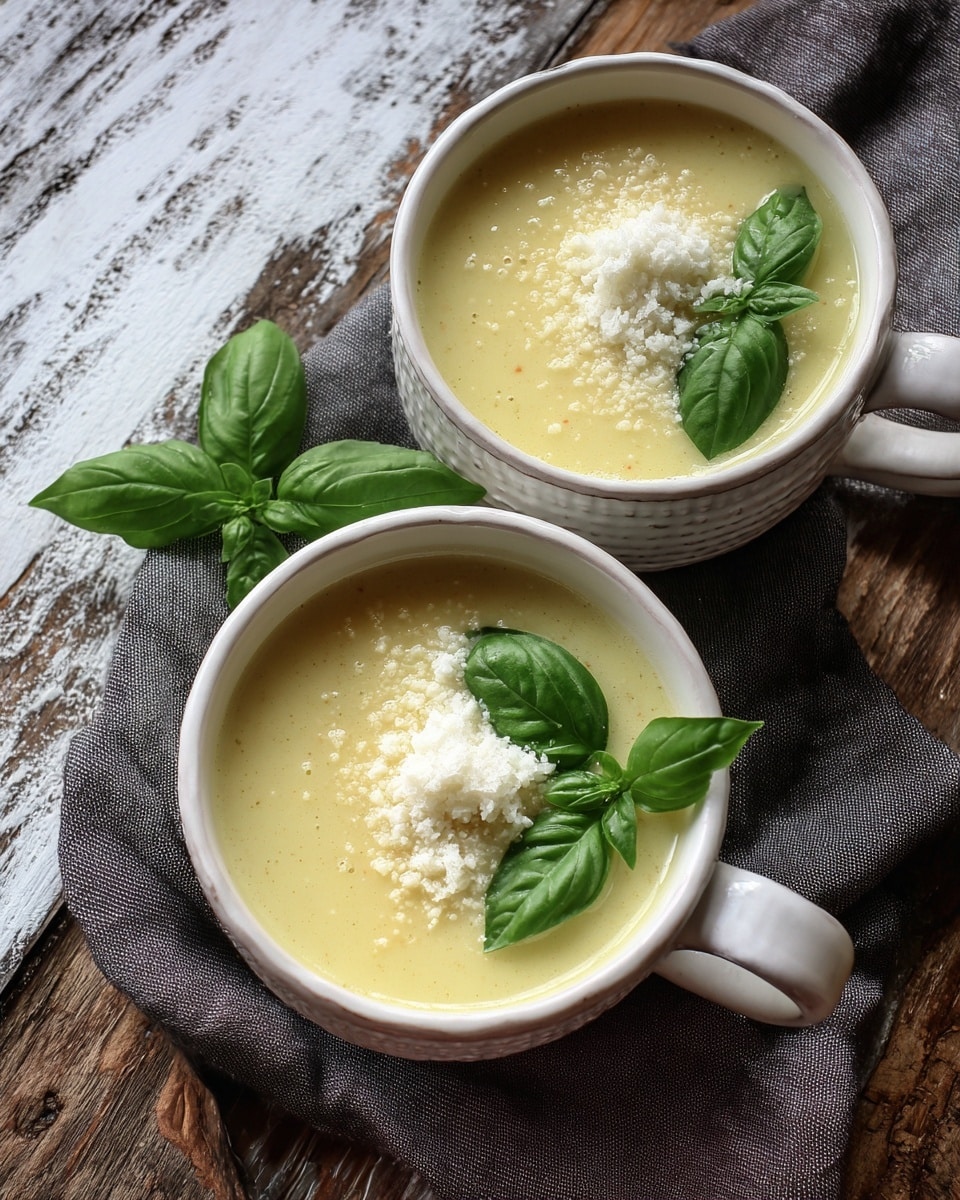 Chilled Pineapple Soup with Cotija Cheese and Basil Recipe - Recipe Image