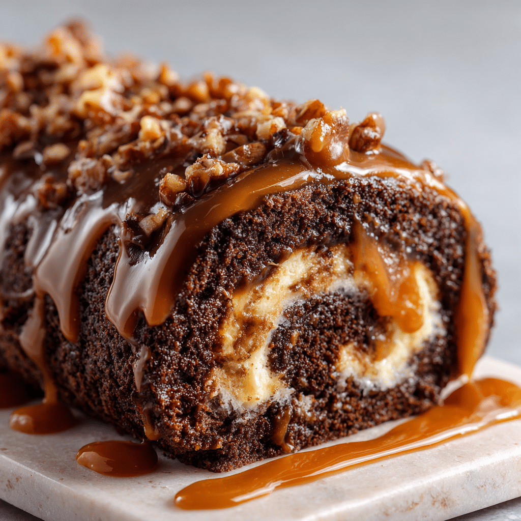 Irresistible Peanut Butter Cup Chocolate Roll Recipe - Recipe Image