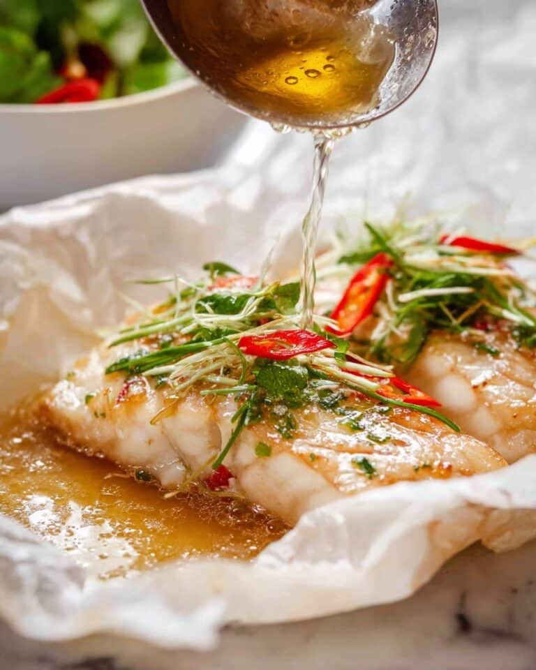 Sizzling Ginger Steamed Fish Recipe