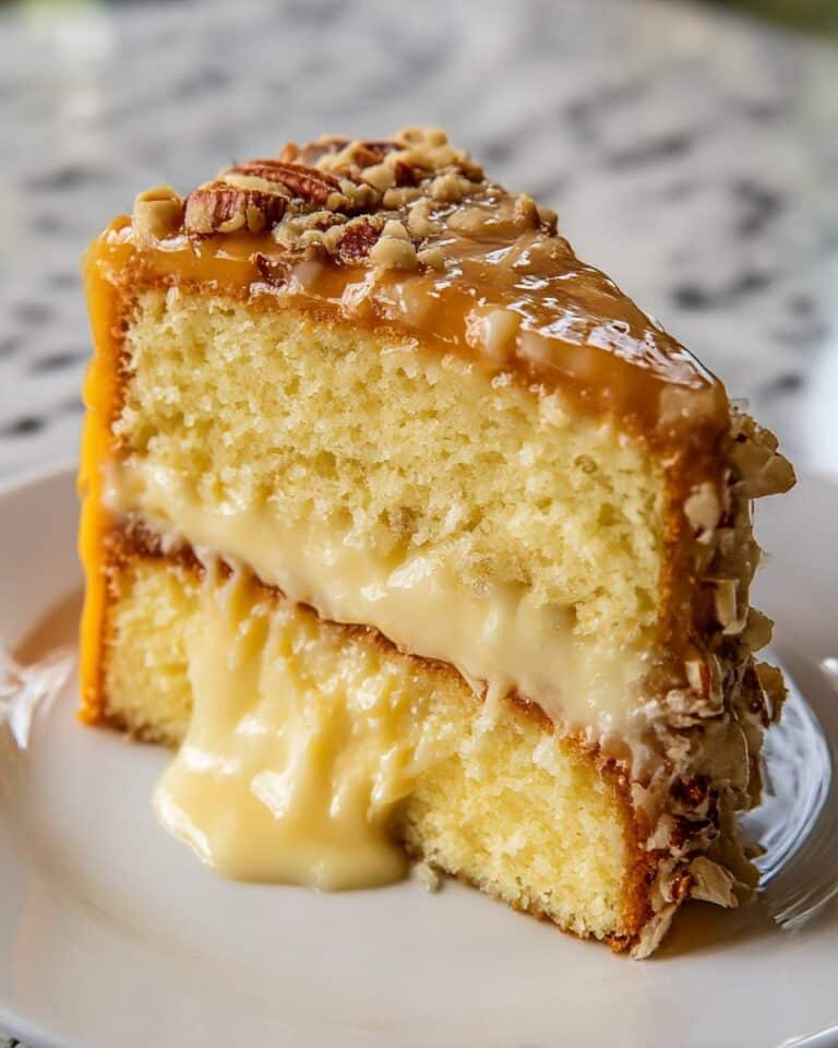 White German Chocolate Cake with Cheesecake Center Recipe