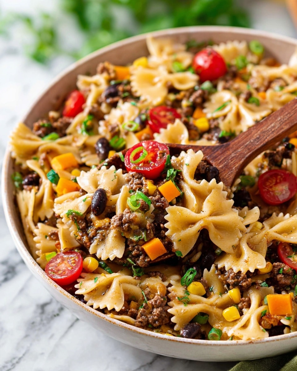 Cowboy Bacon Pasta Salad Recipe - Recipe Image
