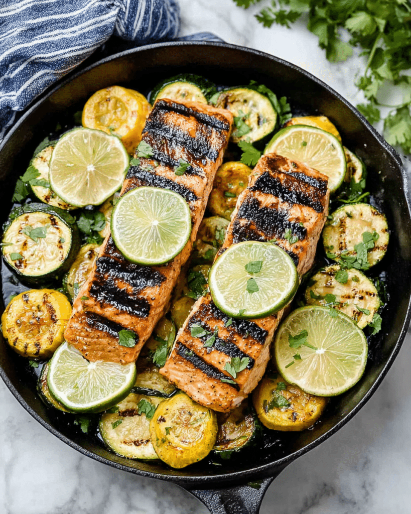 Grilled Honey Lime Salmon Recipe