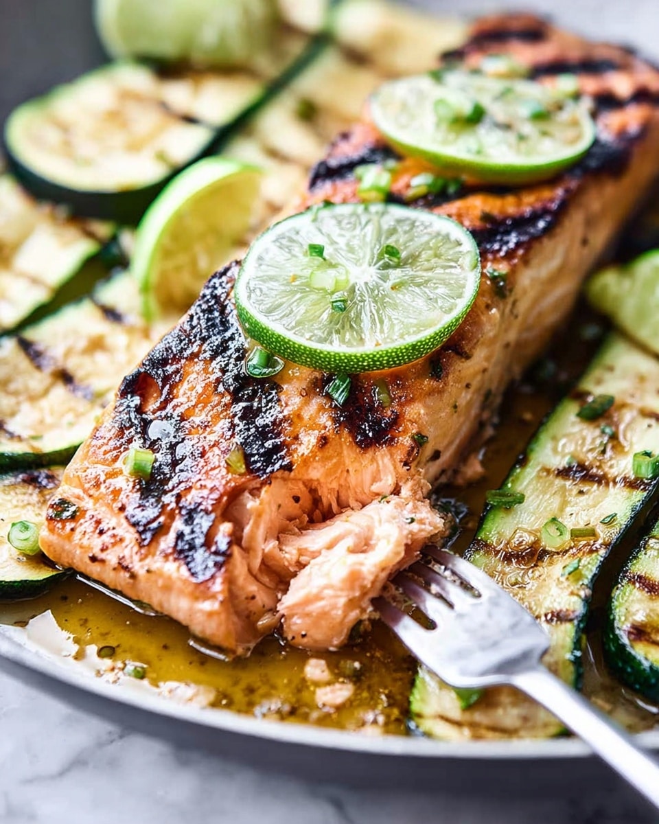 Grilled Honey Lime Salmon Recipe - Recipe Image