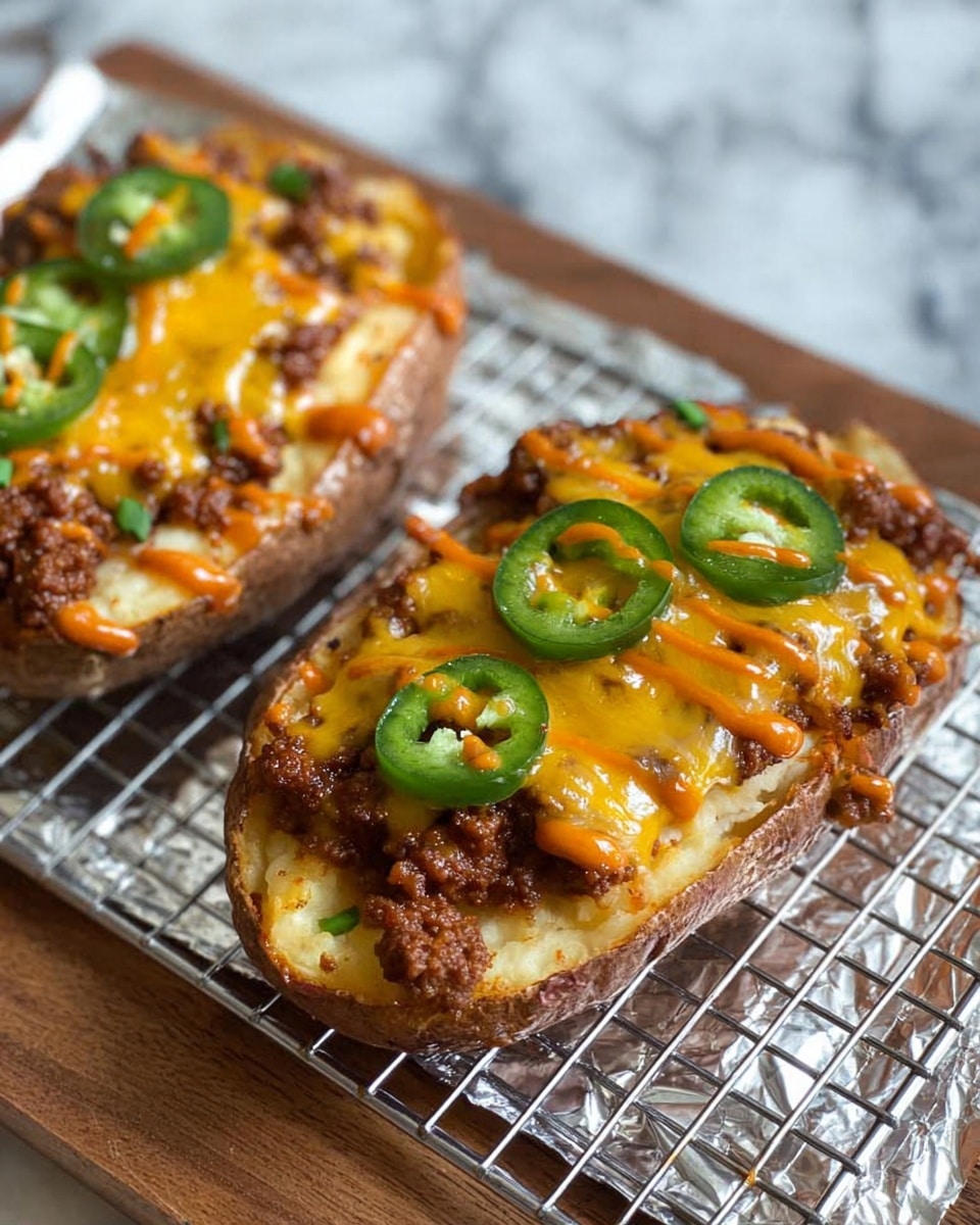 Chili Cheese Potato Skins Recipe - Recipe Image