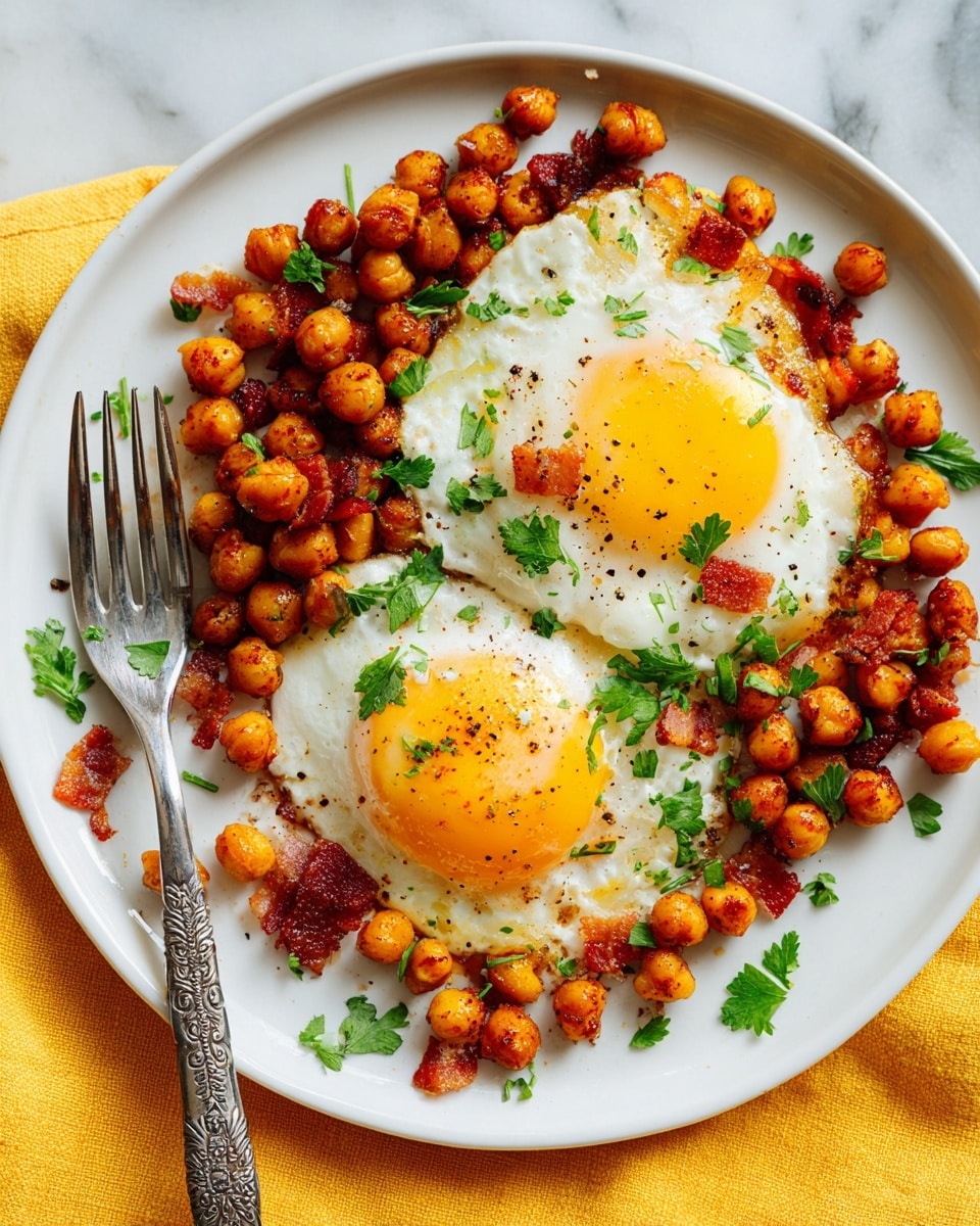 Smoky Chickpea Fried Eggs (4 Ingredients) Recipe - Recipe Image
