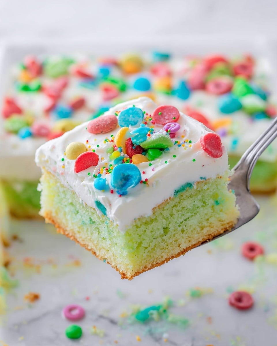 Lucky Charms Sheet Cake Recipe - Recipe Image