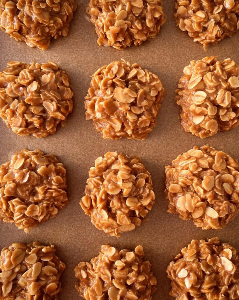 Easy No Bake Peanut Butter Cookies Recipe