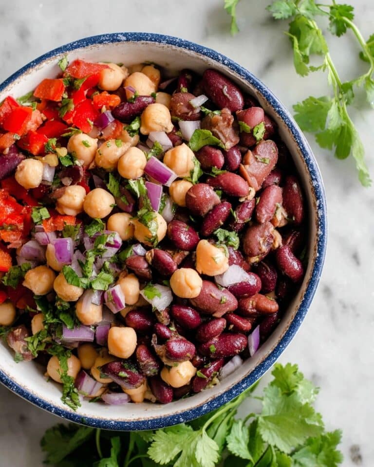Fresh and Tangy Mixed Bean Salad Recipe